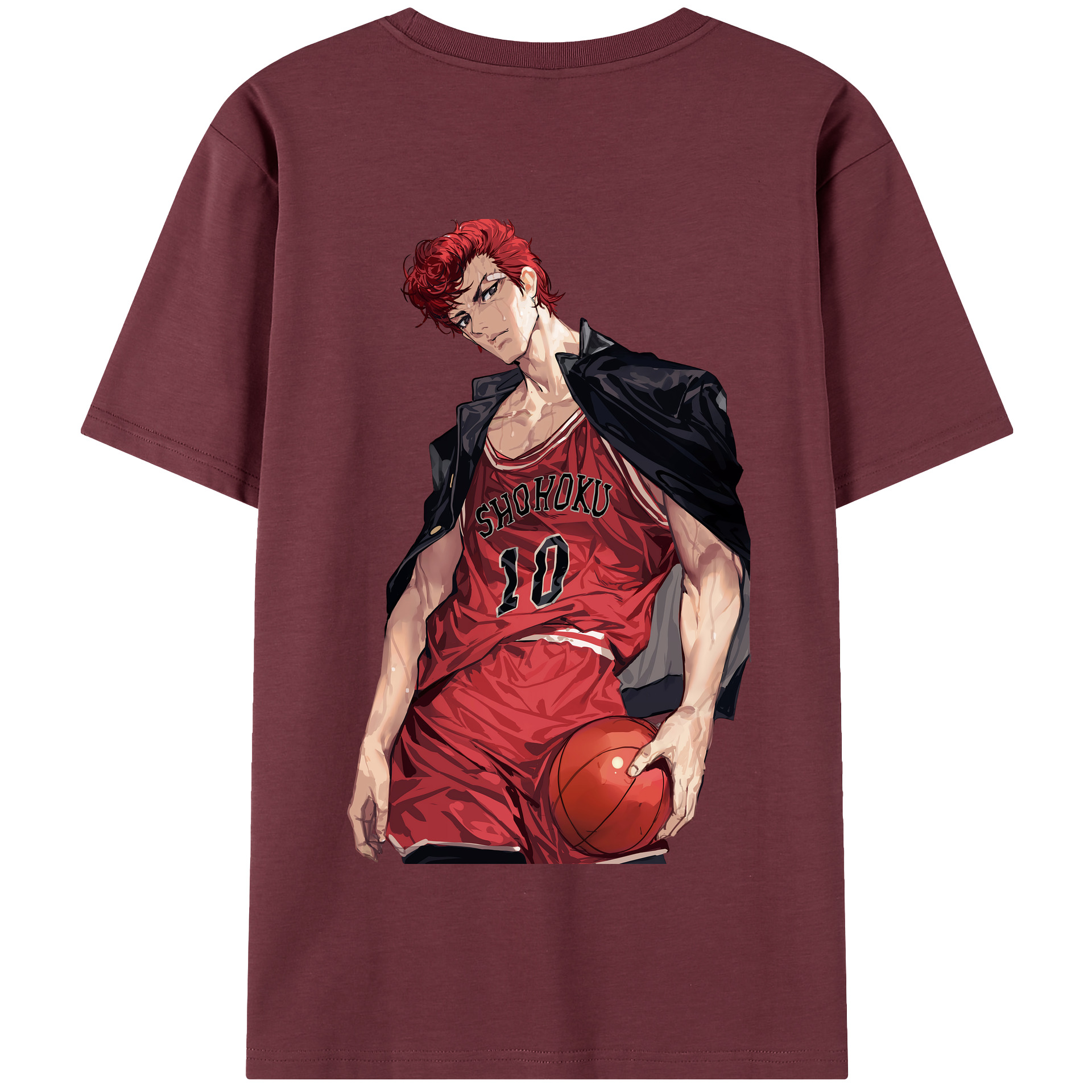 SLAM DUNK／スラムダンク 綿100％半袖Tシャツ（背面プリント）